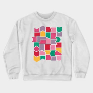 Color Pieces Pattern Crewneck Sweatshirt